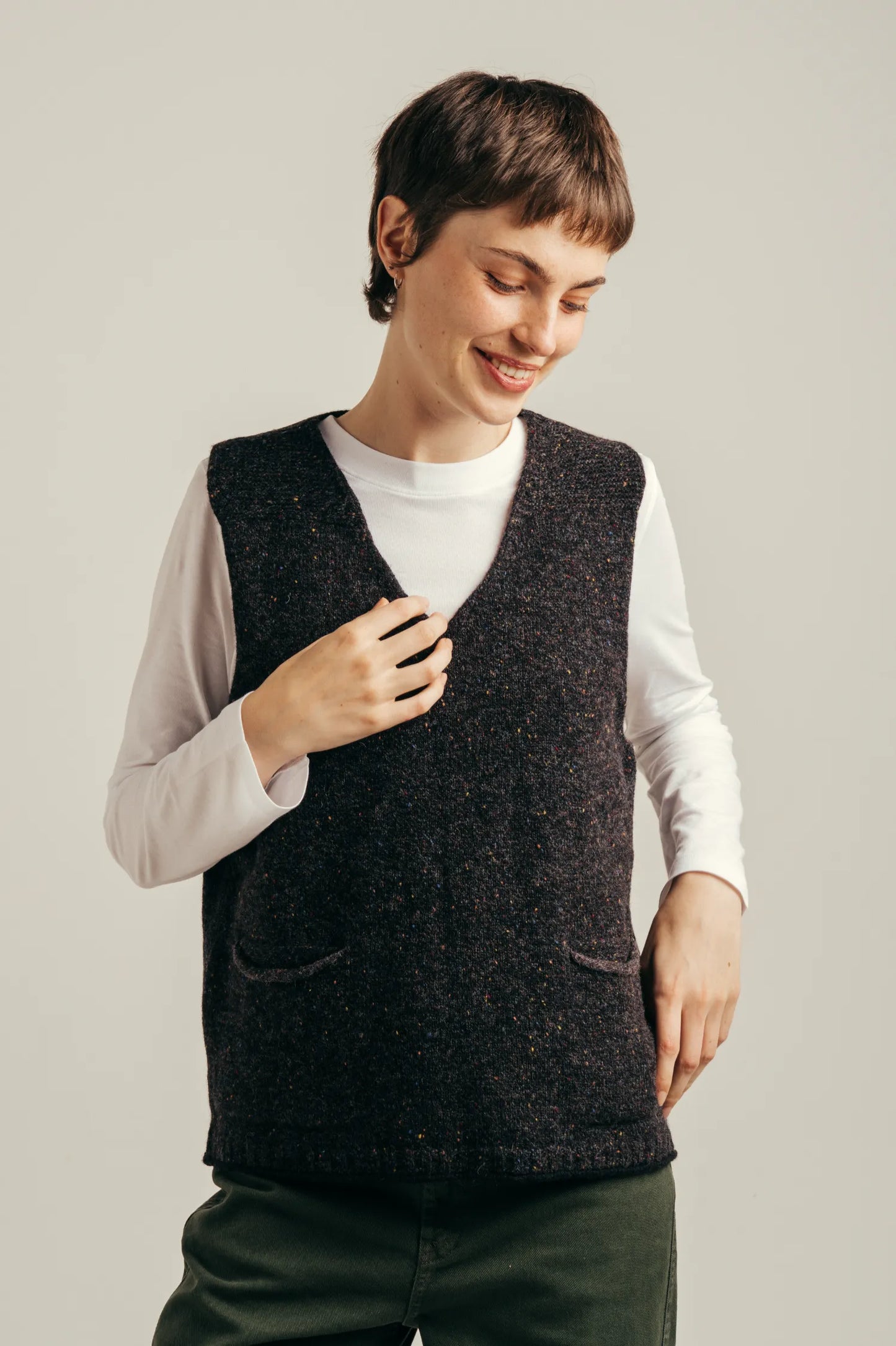 Tweed Nep Vest